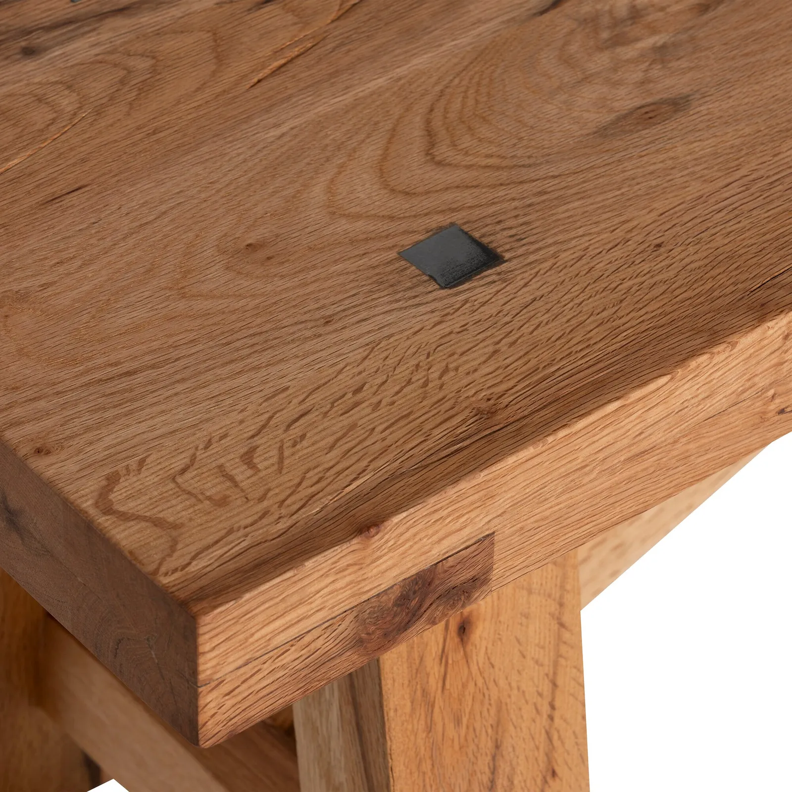 Pure Furniture Canterbury Bench 200Cm, Brown Oak | Barker & Stonehouse 5
