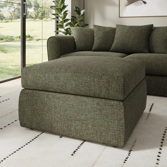 Blake Soft Texture Chenille Footstool
