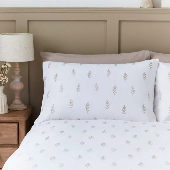 Harper Stem Floral 144 Thread Count 100% Cotton Duvet Cover & Pillowcase Set 2