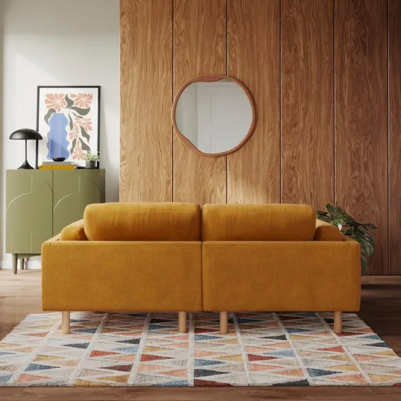 Newton Luxe Chenille Corner Chaise Sofa 3