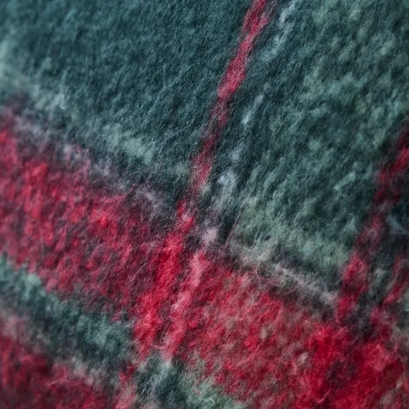 Tartan Faux Mohair Square Cushion 2