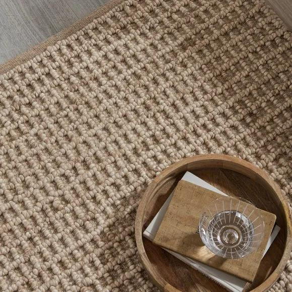 Wyatt Wool Textured Check Rug 6