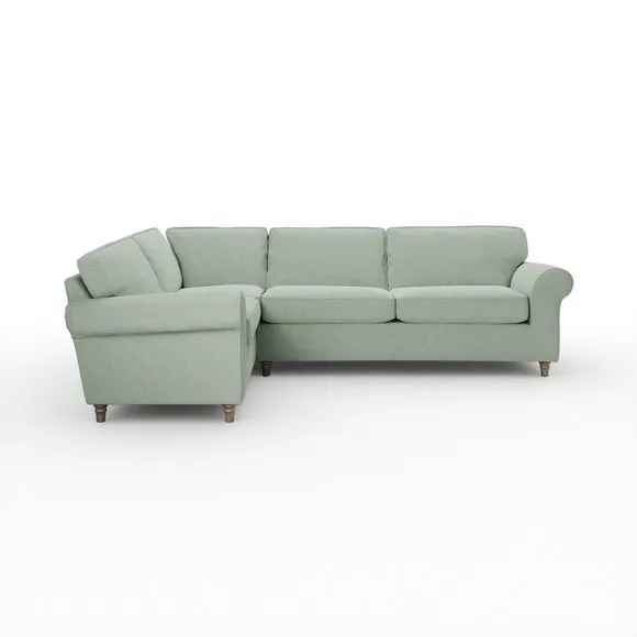 Flori Soft Chenille Corner Sofa 6