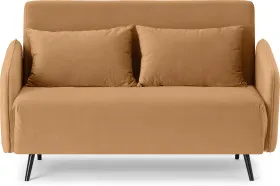 Hettie Small Sofa Bed, Apricot Velvet