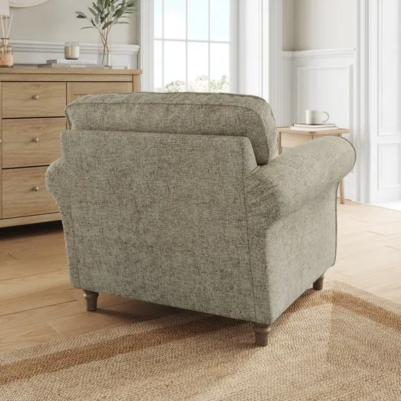 Flori Chunky Chenille Armchair 3