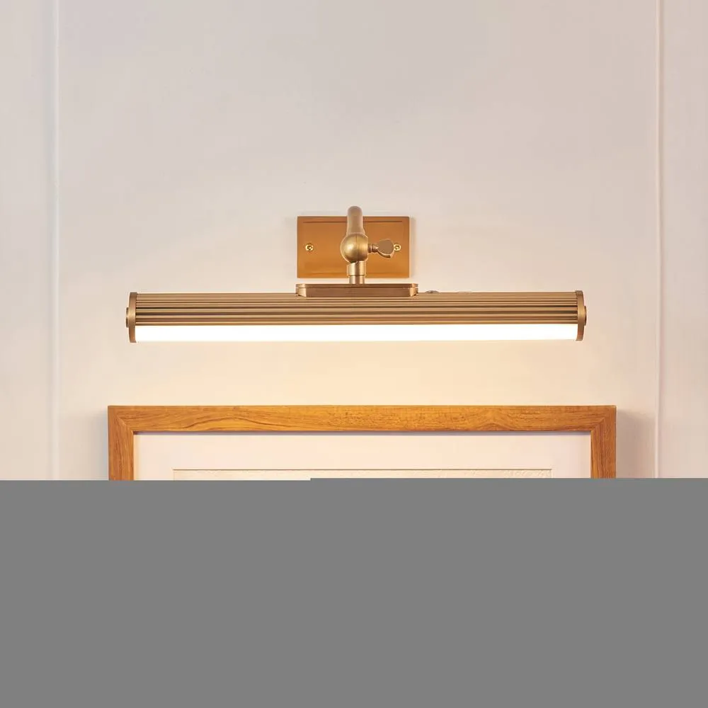 Netlighting Kindos Rechargeable Picture Light Warm Brass Frosted Pc in Gold 4