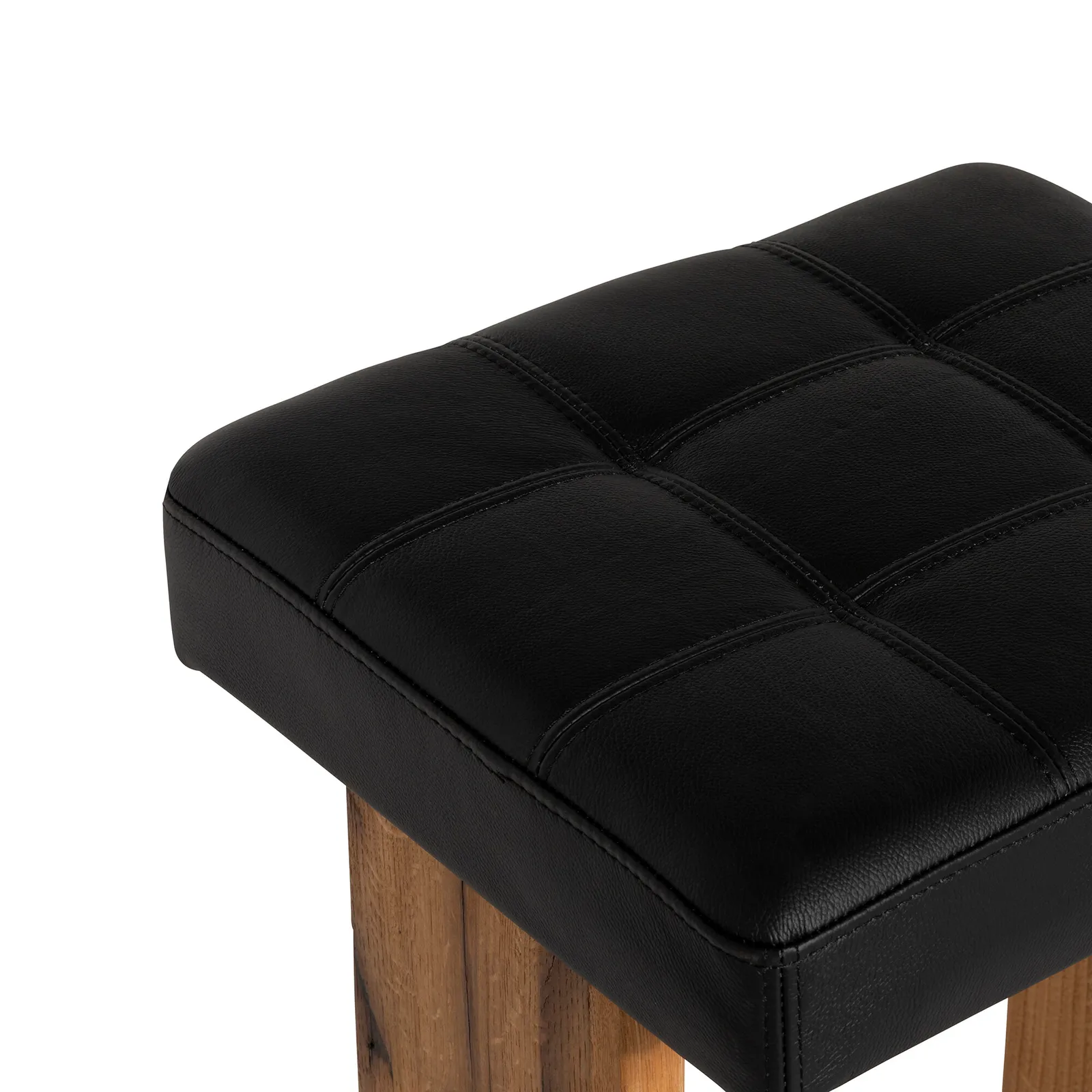 Caledon Bar Bar Stool - Leather L01 41X40X77Cm, Brown Oak | Barker & Stonehouse 3