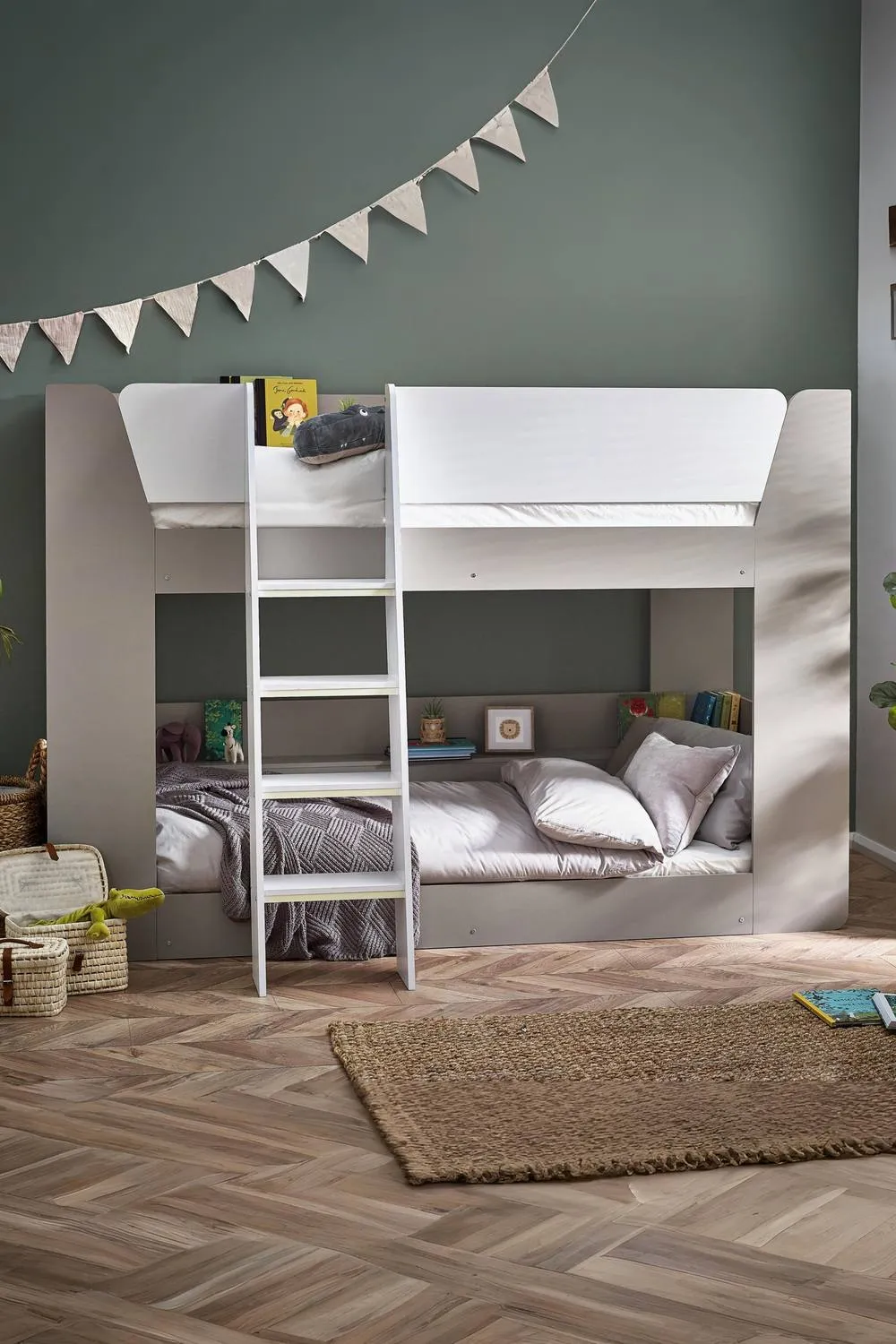 Julian Bowen Parsec Bunk Bed in White