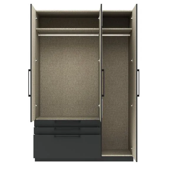 Foster Triple 3 Drawer Wardrobe 3