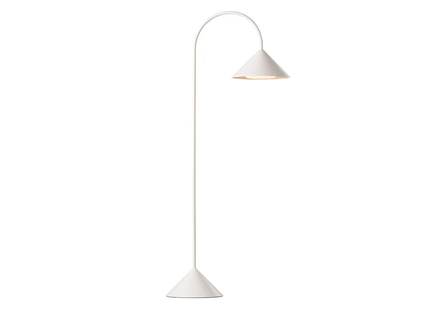 Frandsen Grasp LED IP44 Portable Table Lamp Matt White Tall