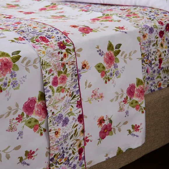 Dorma Modern Ditsy 100% Cotton Flat Sheet 4