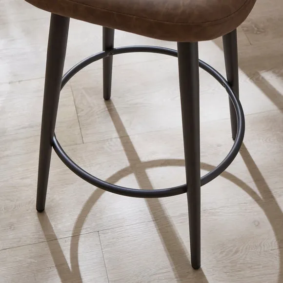 Astrid Bar Stool, Faux Leather 3