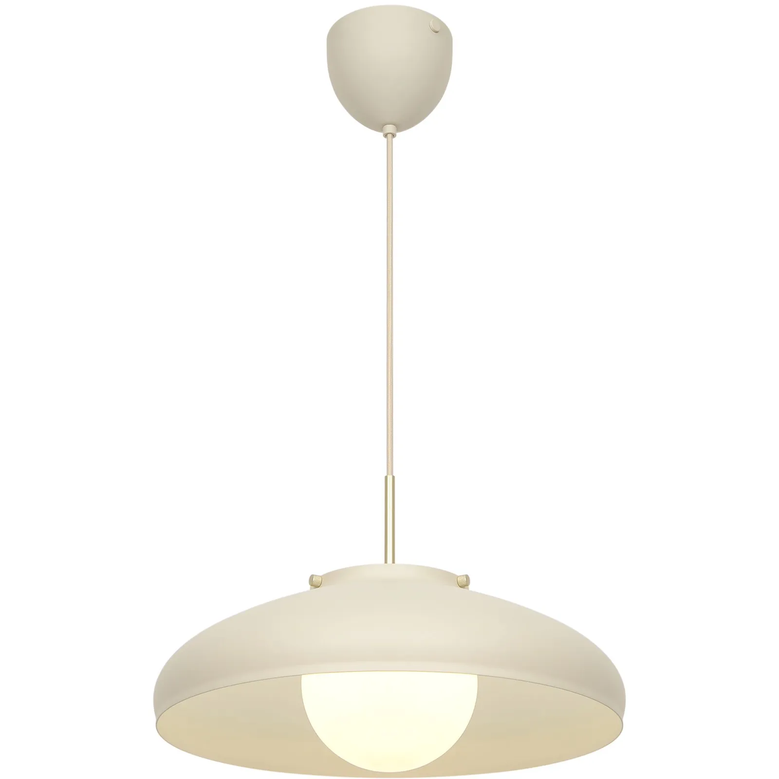 Nordlux Latif Pendant Light Beige Metal Dining Room E14 Mains 40cm 2
