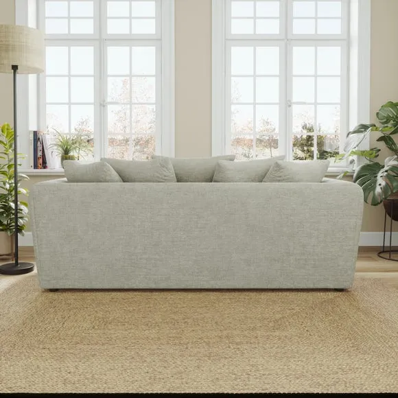 Blake Curved Arm Chunky Chenille 3 Seater Sofa 2
