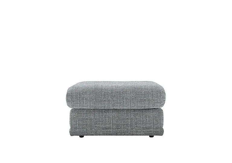 Malvern Fabric Storage Footstool - Beach Duck Egg