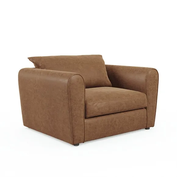 Blake Arizona Faux Leather Snuggle Chair 6