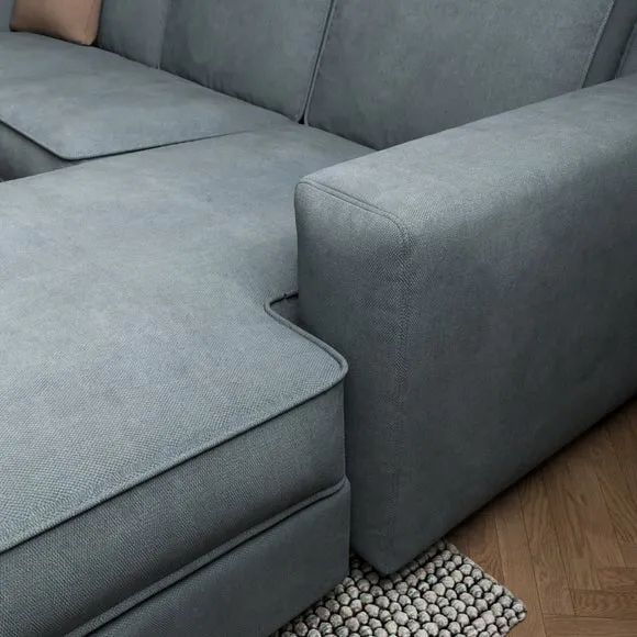 Claude Tonal Chenille Corner Chaise Sofa 3
