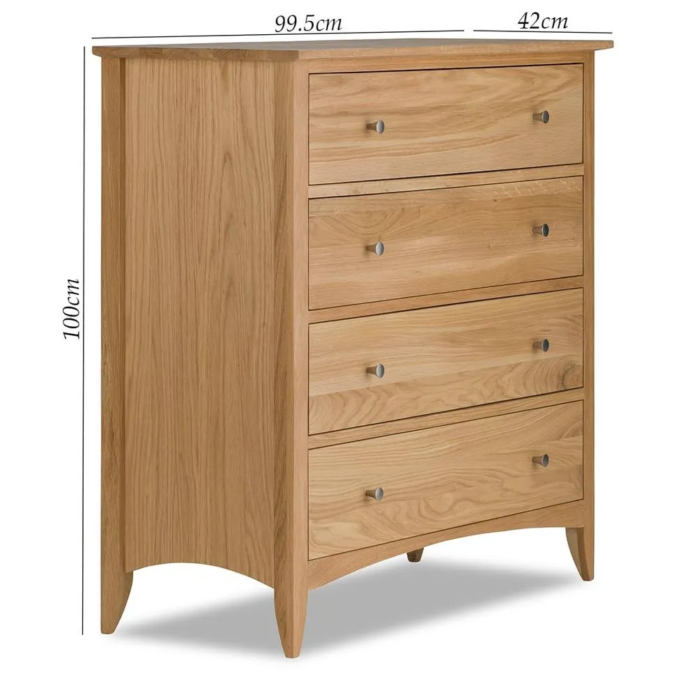 Statement Furniture Edward Hopper 4 Drawer Chest of Drawers in Brown 4