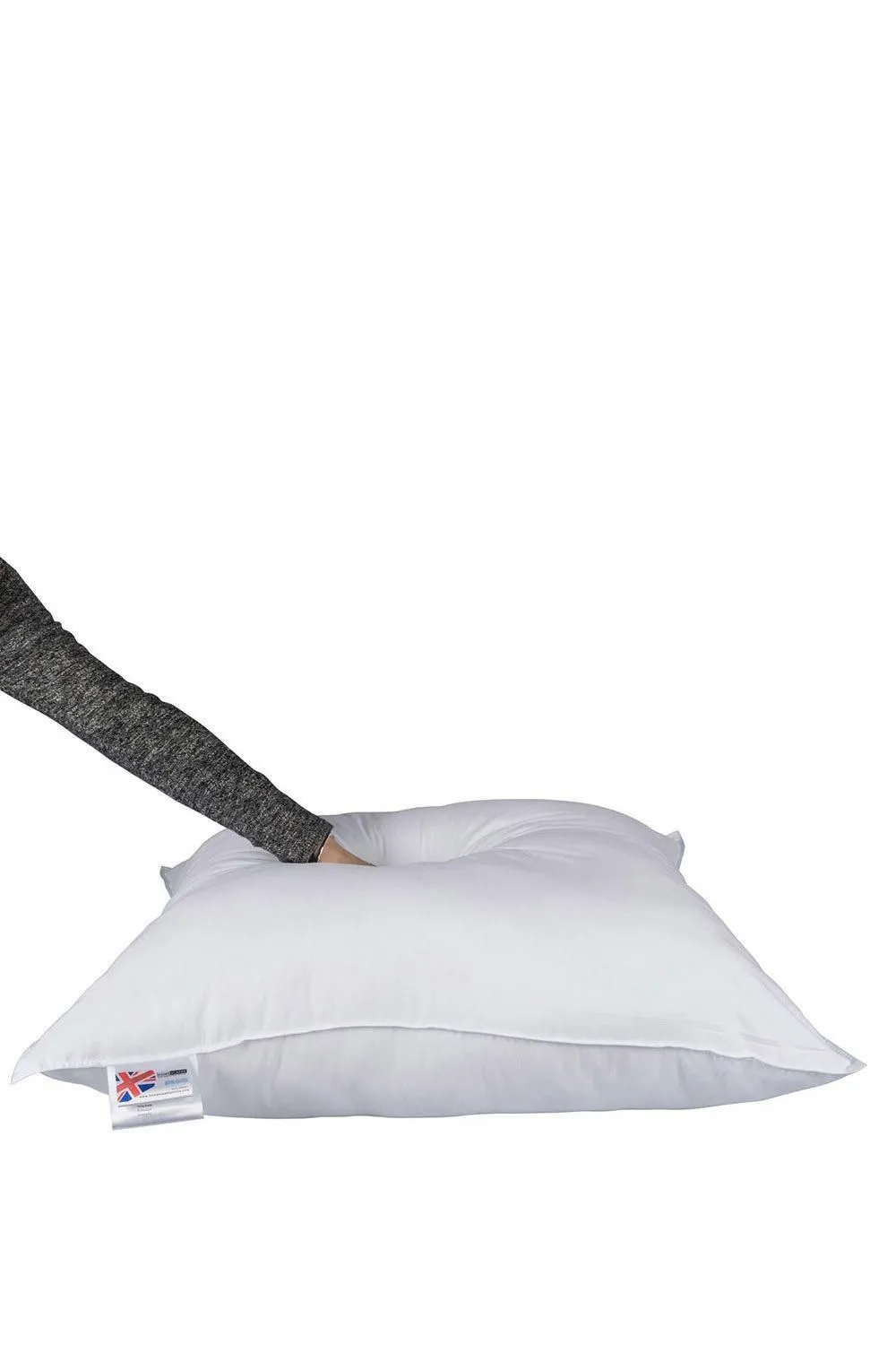 Homescapes Microfibre Euro Continental Square Pillow Pair - 80cm x 80cm in White 3