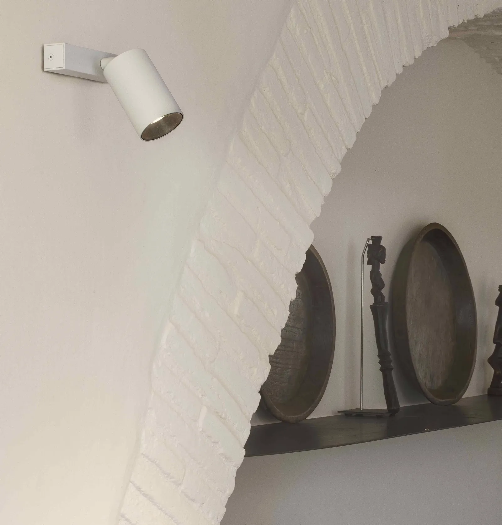 Netlighting Stan Wall Ceiling Lamp White 1x GU10 2