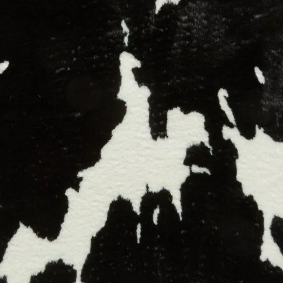 Faux Fur Cow Print Rug 2