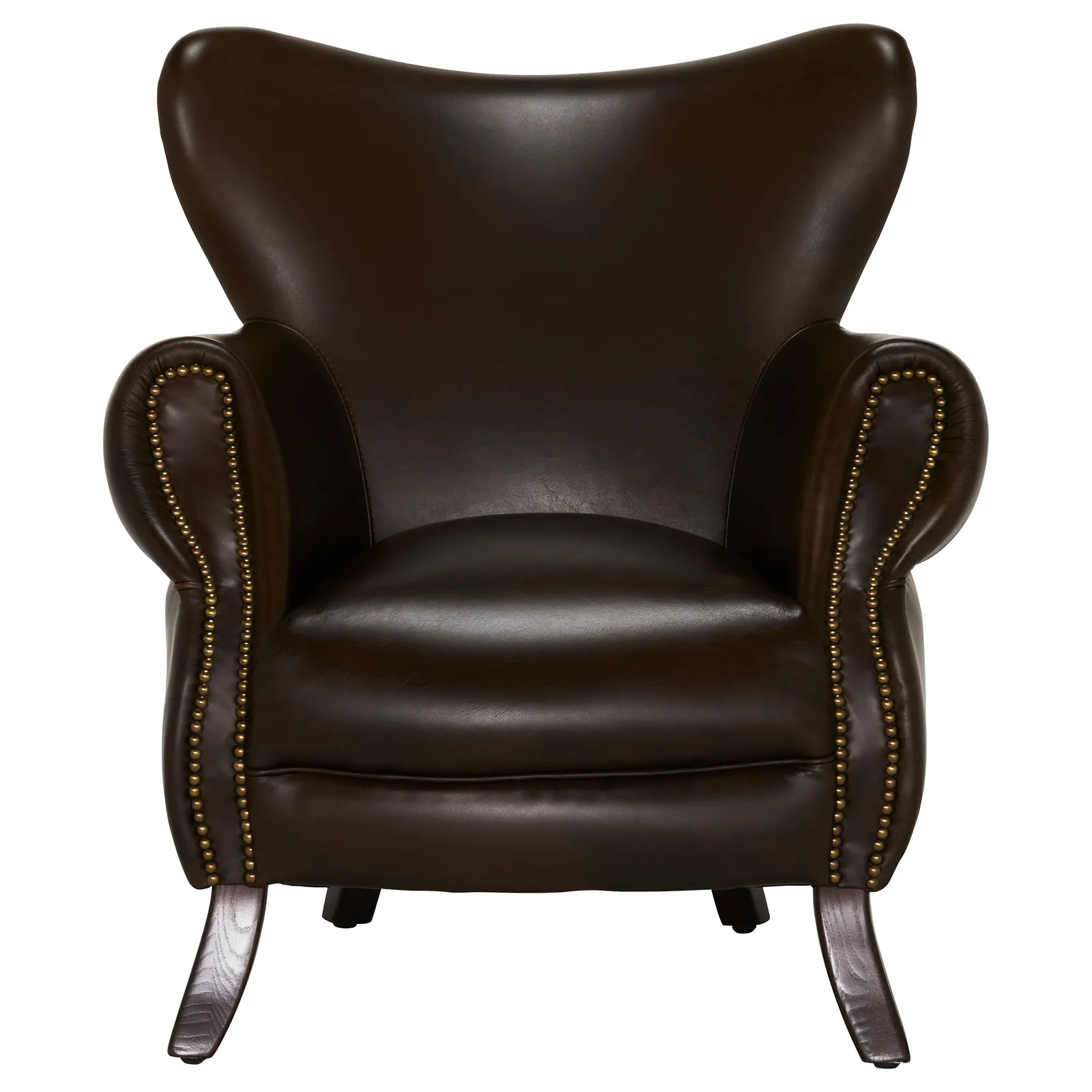 Timothy Oulton Scholar Armchair, Brown Leather | Barker & Stonehouse 2