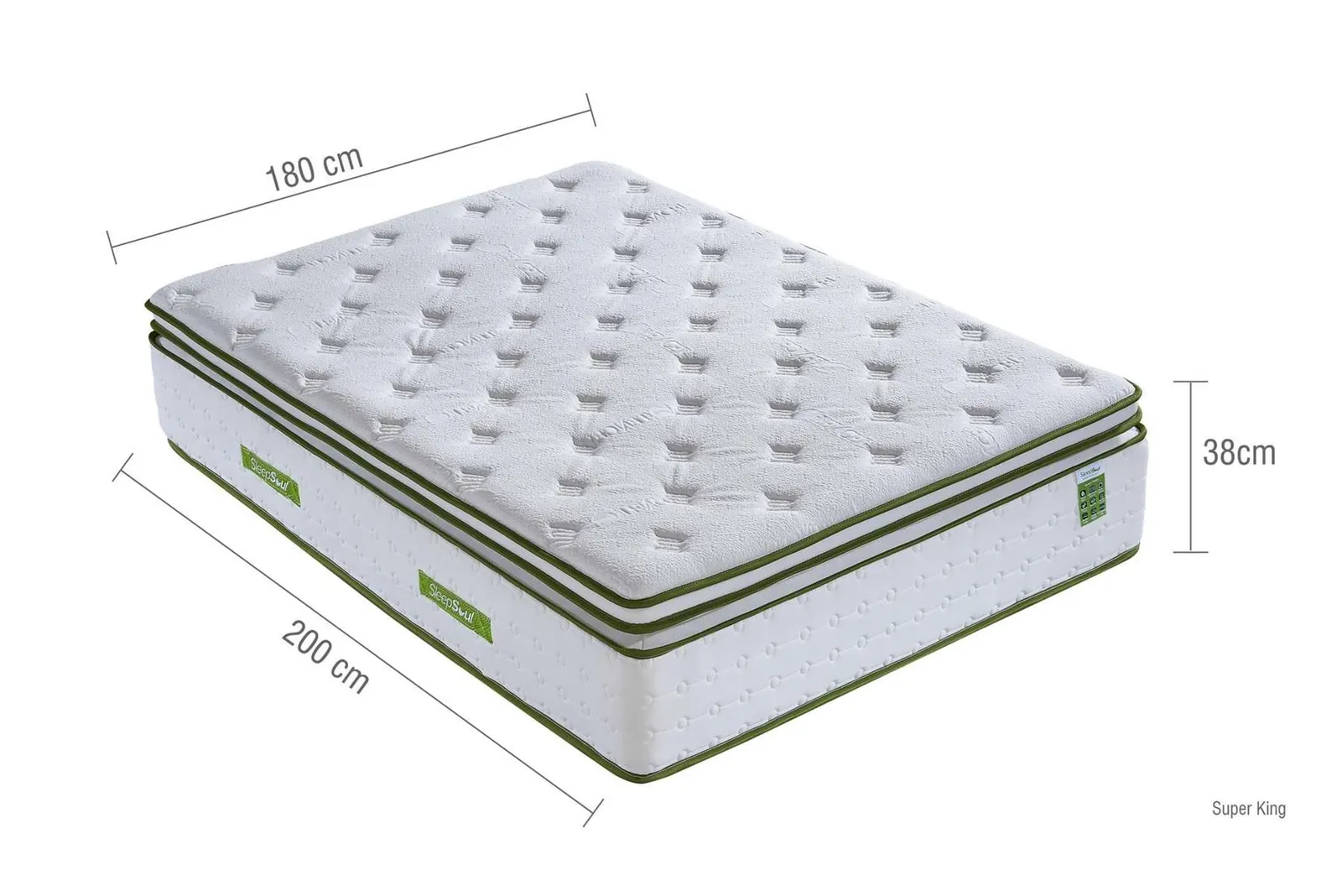 Birlea SleepSoul Space Orthopaedic Mattress Memory Foam Pocket Sprung in White 4