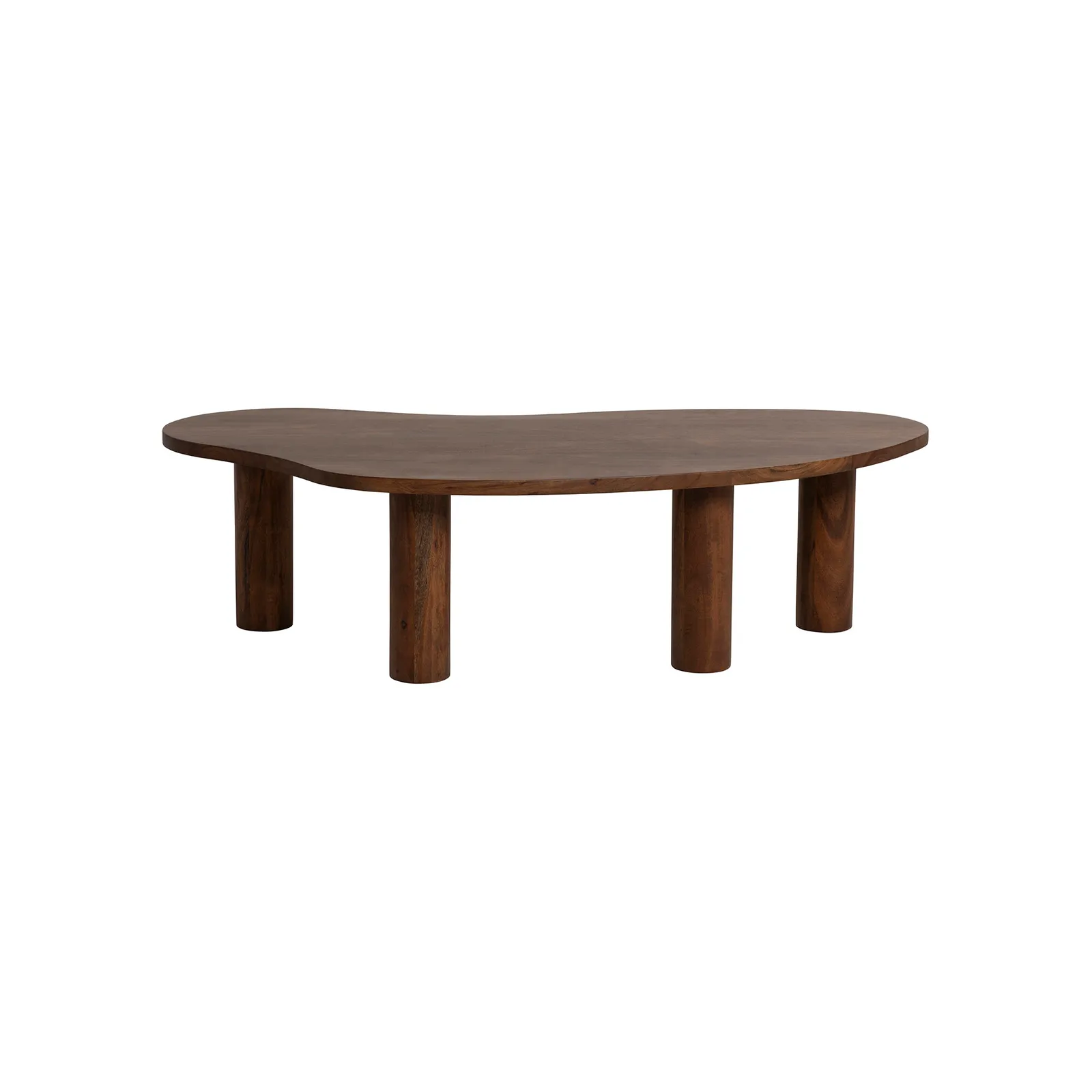Canova Organic Shape Coffee Table, Round, Acacia Wood | Barker & Stonehouse 3