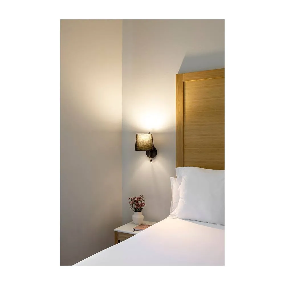 Netlighting Clip Wall Lamp with Shade Black E27 17.4W 2700K On Off 2
