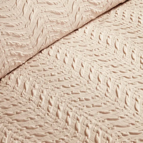 Serene Embossed Curve Duvet Cover & Pillowcase Set 3