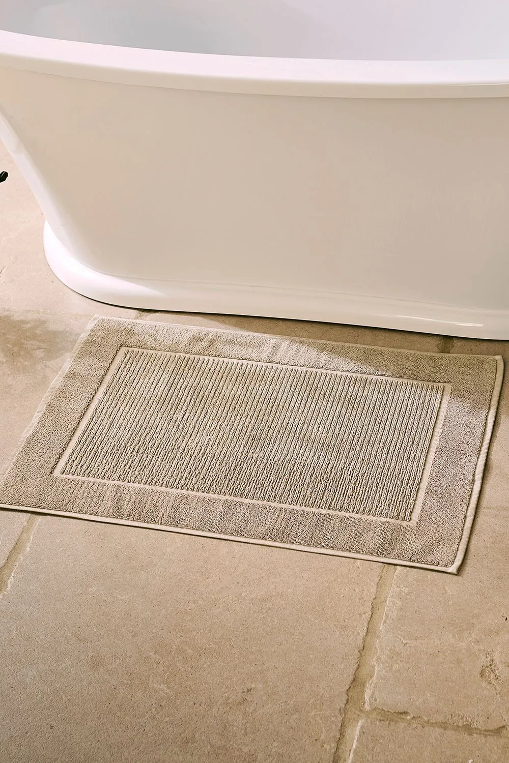 CHRISTY 'Supreme' Luxury 100% Cotton Towelling Bath Mats in Light Brown