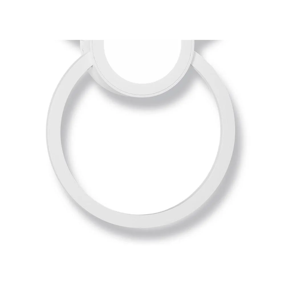 Netlighting Mural Wall Lamp Circles 24W 3000K 1440lm White 3