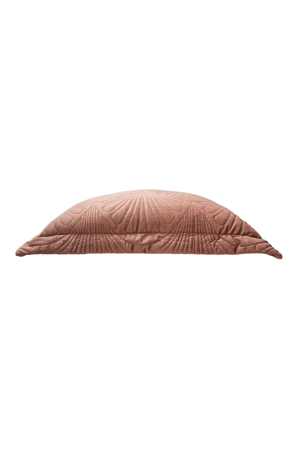 Paoletti Palmeria Quilted Velvet Cushion in Pink 3