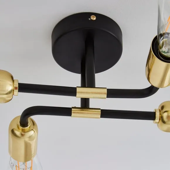 Kacy 4 Light Flush Ceiling Light 3