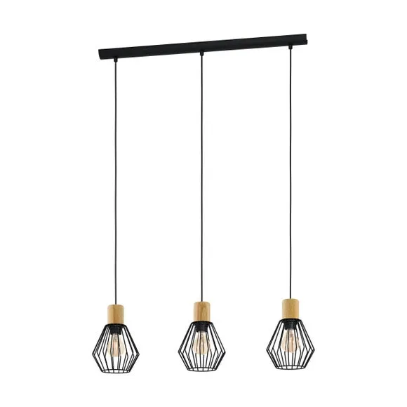 EGLO Palmorla Wire 3 Light Diner Ceiling Light 2