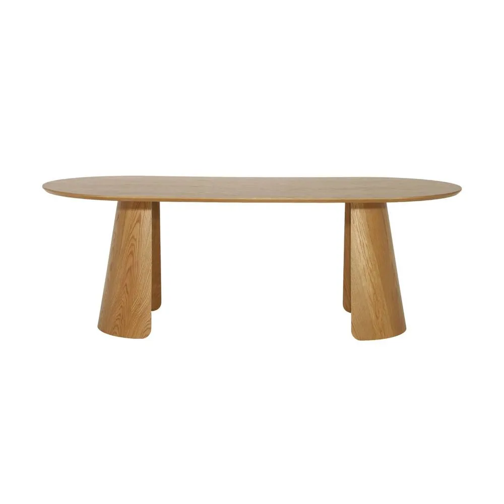 sweeek Oblong dining table for 8 people wood decor in Brown 3