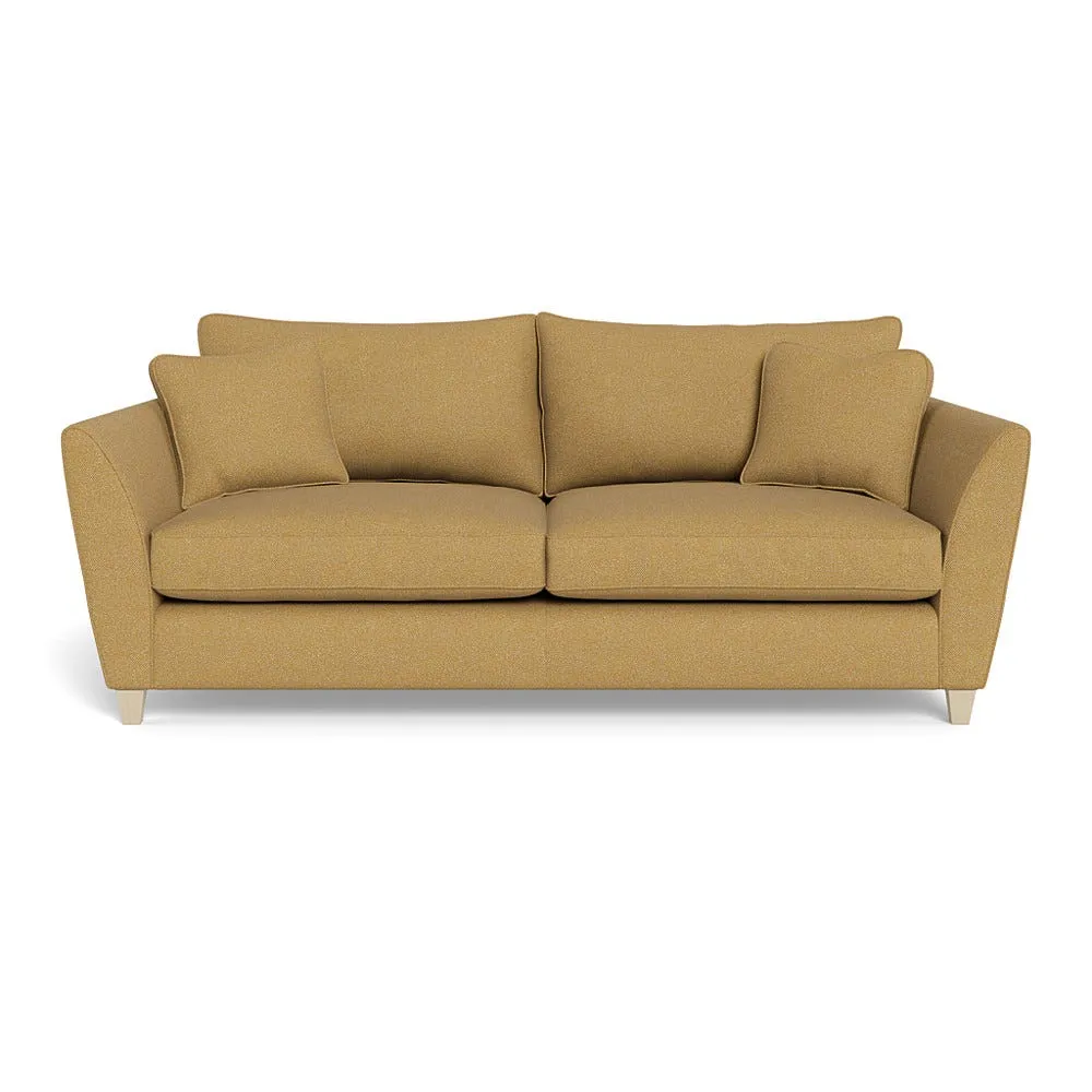 Heal's Torino 4 Seater Sofa Boucle Tweed Citrine Natural Feet 1