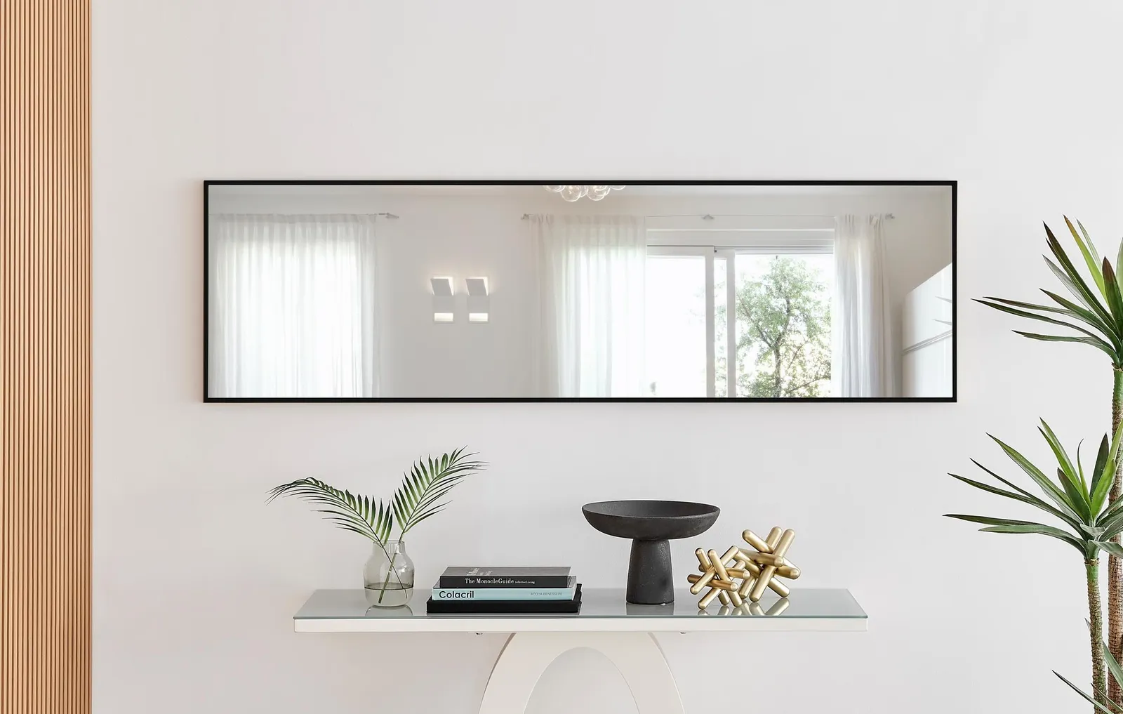 FurnitureboxUK Emma Full Length Extra Large 170x50cm Framed Rectangular Vertical Living Room Hallway Wall Mirror in Black 3