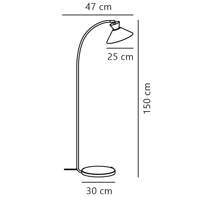 Nordlux Dial Floor Lamp White Metal Livingroom E27 Switch 5