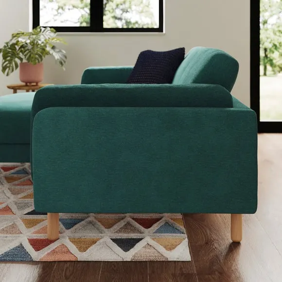 Newton Luxe Chenille Corner Chaise Sofa 2