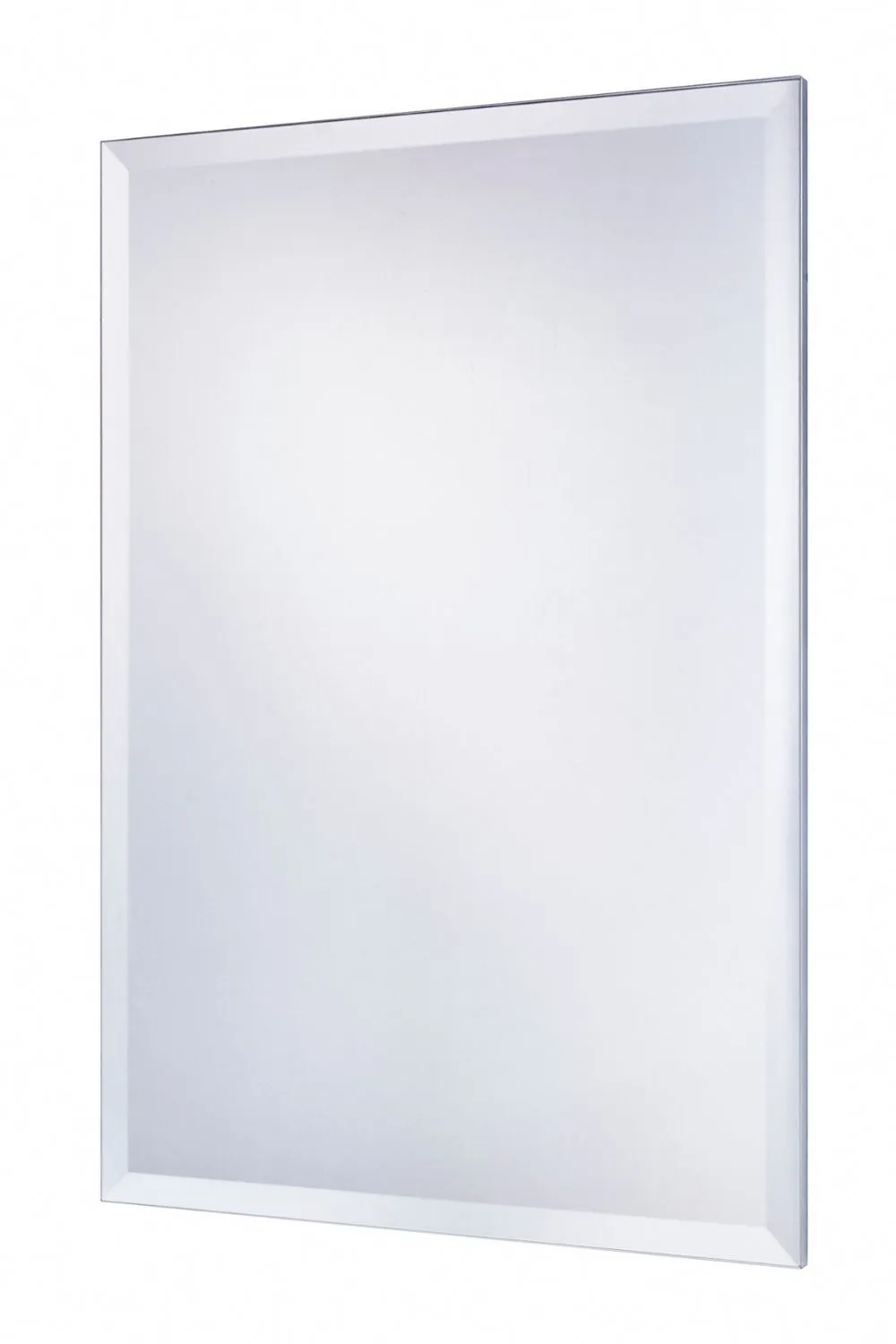 Yearn Mirrors Yearn Minimal Bevelled Mirror 102x76cm in Metallic Silver 2