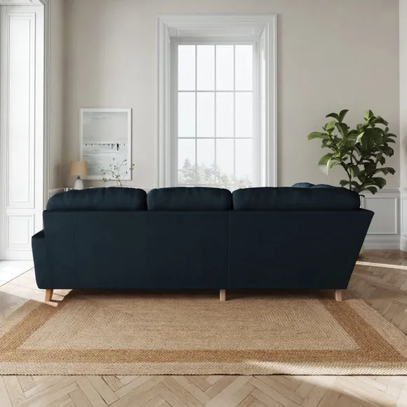Martha Matte Plush Velvet Full Corner Sofa 3