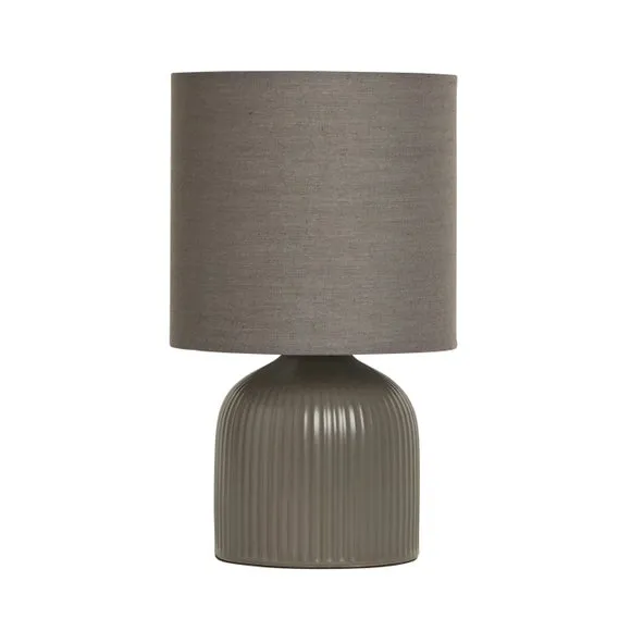 Hebe Ribbed Ceramic Table Lamp 4