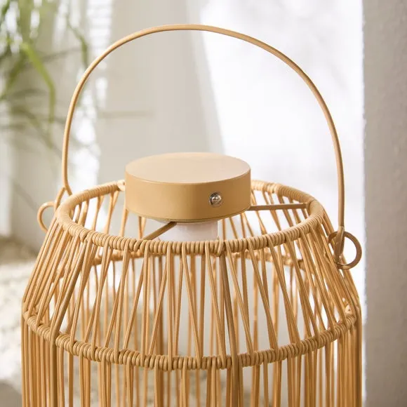 Weaved Rechargeable Touch Dimmable Outdoor Lantern 4
