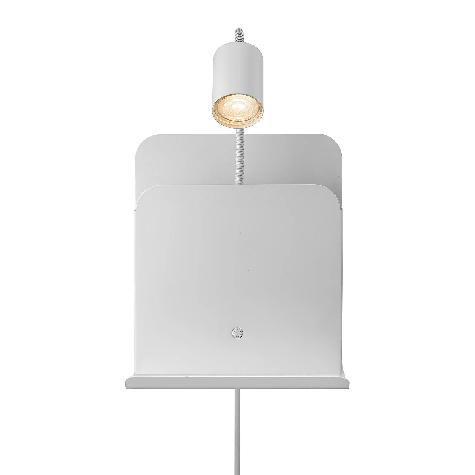 Nordlux Roomi Wall Light White Metal Livingroom GU10 Switch Plug In/Mains