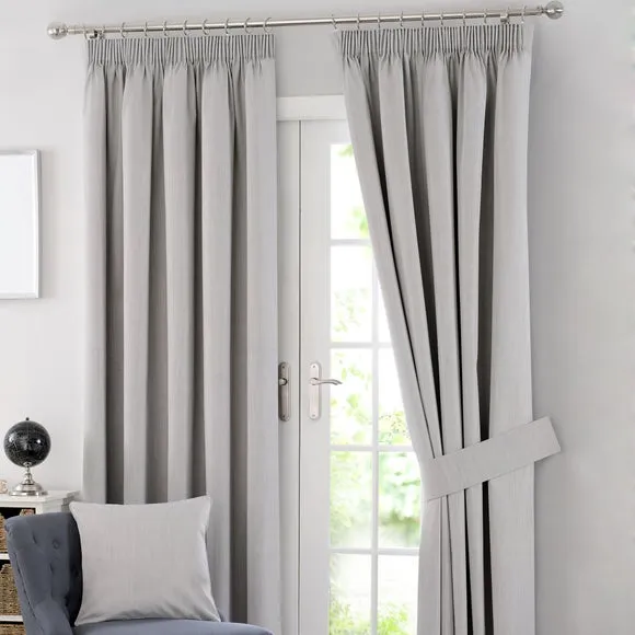 Solar Blackout Pencil Pleat Curtains 2