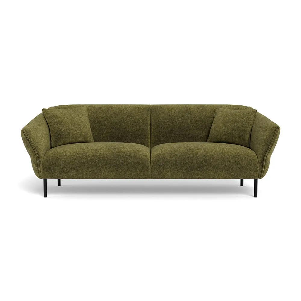 Heal's Alto 4 Seater Sofa Smart Cotton Linen Sahara Black Feet 2