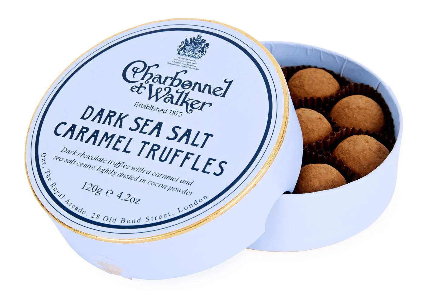 Charbonnel et Walker Ltd Sea Salt Dark Caramel Truffles Single Layer