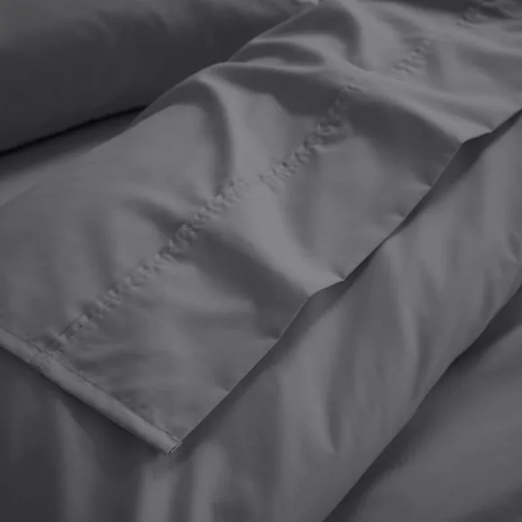 Dorma Crisp & Fresh 400 Thread Count Egyptian Cotton Percale Flat Sheet 1