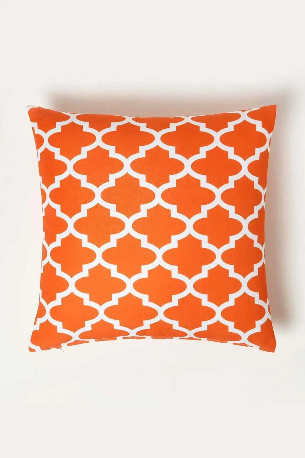 Homescapes Luxury Waterproof Orange Geometric Outdoor Cushion 45 x 45 cm, Set of 2 4
